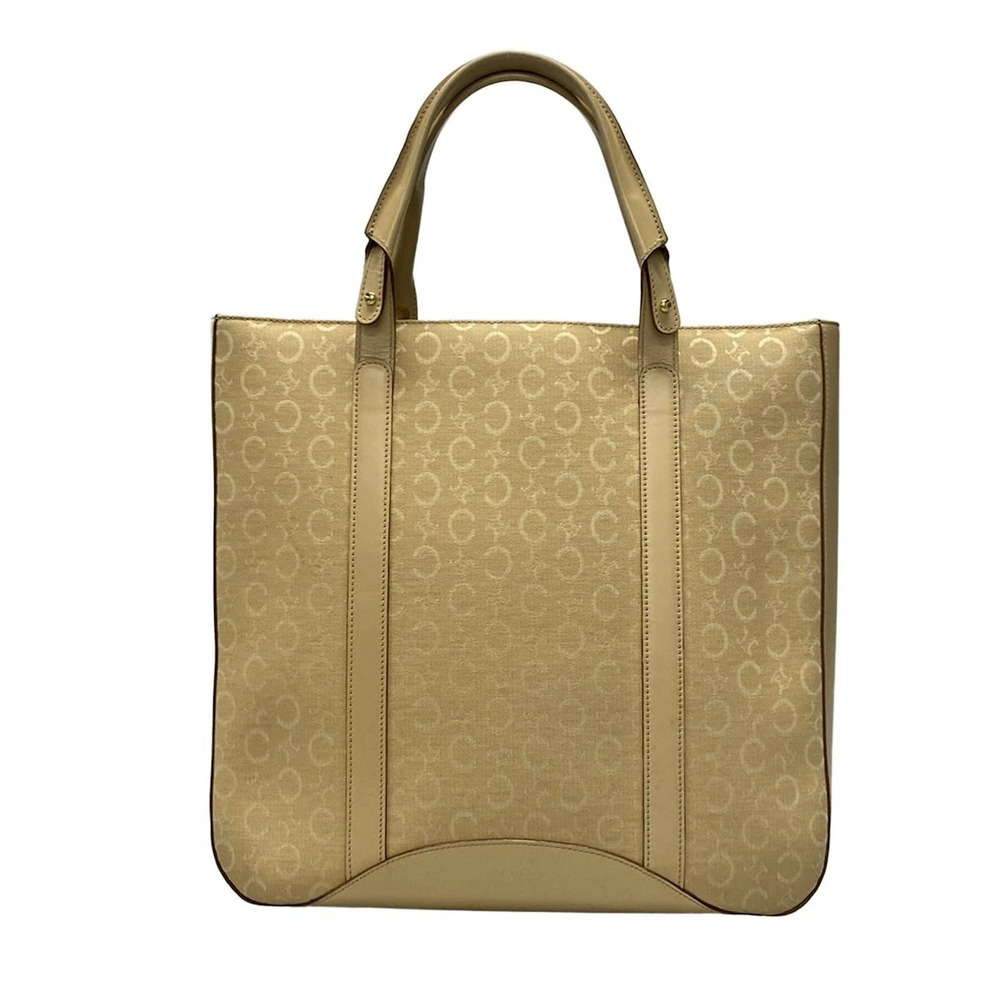 CELINE Macadam Tote Bag Beige Leather - Picture 1 of 7